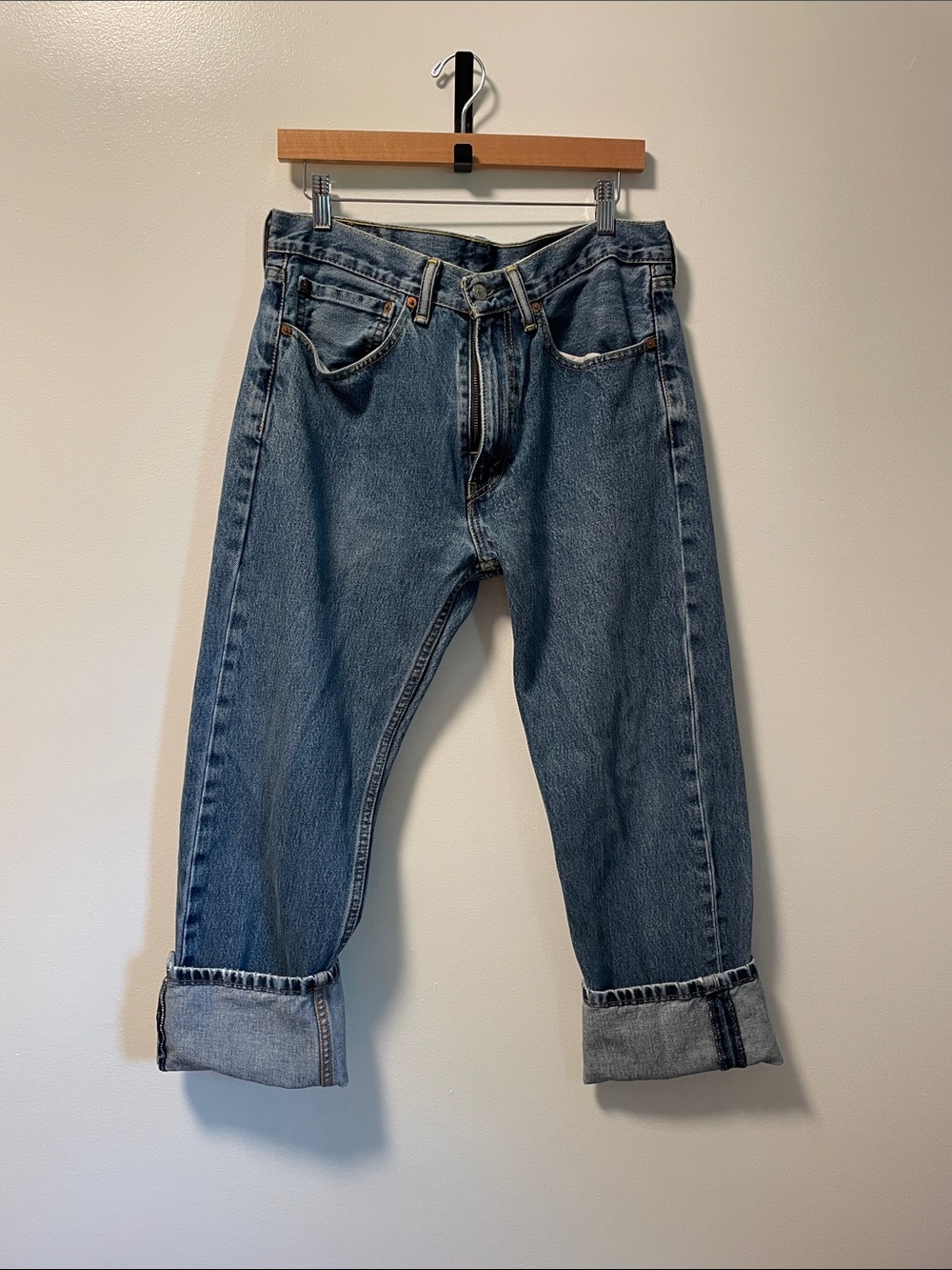 Levi's Relaxed Fit Blue 505 34x30 Denim Jeans